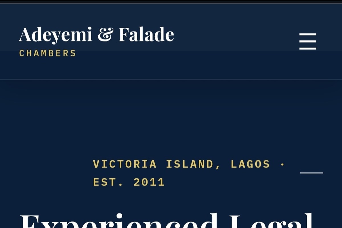 Adeyemi & Falade Chambers homepage