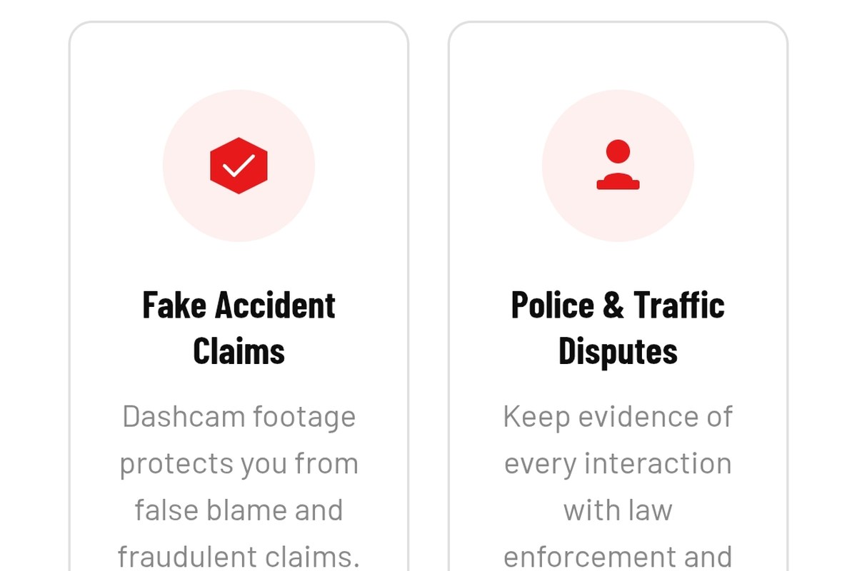 Teemobile Dashcams, why you need a dashcam feature grid